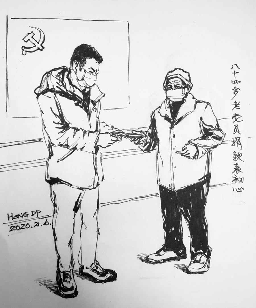 「疫」来，看看全民战“疫” 画出的温暖瞬间