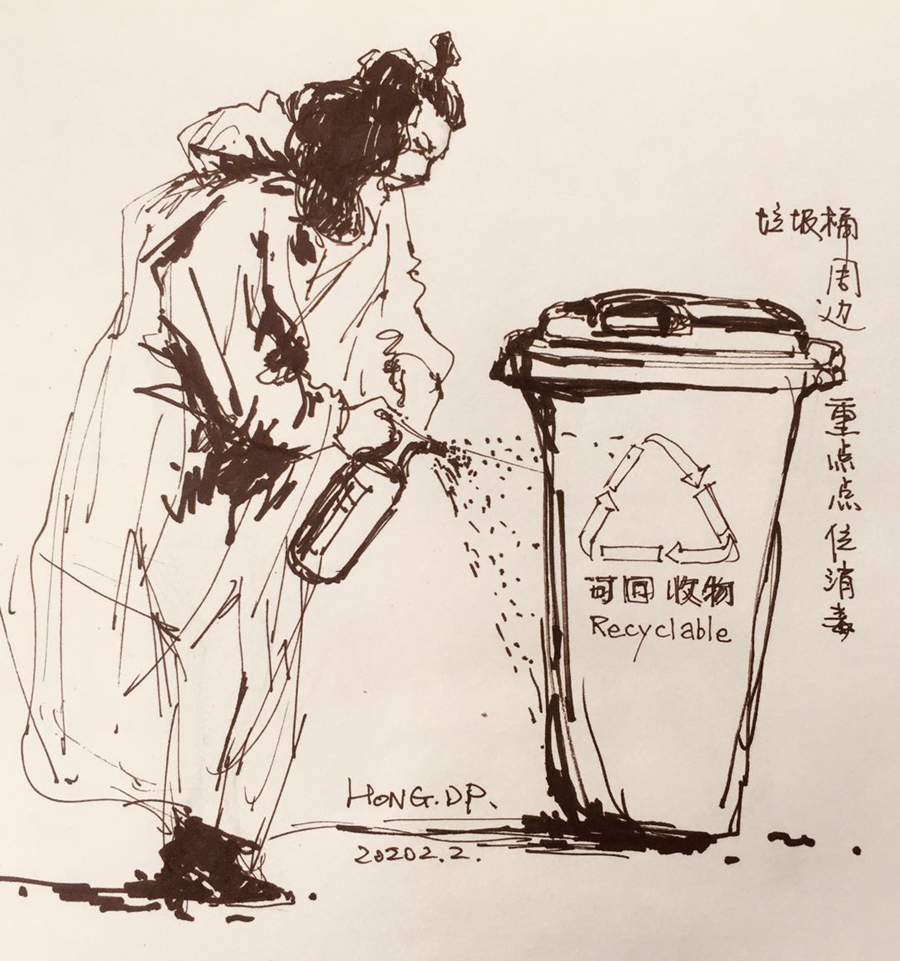 「疫」来，看看全民战“疫” 画出的温暖瞬间