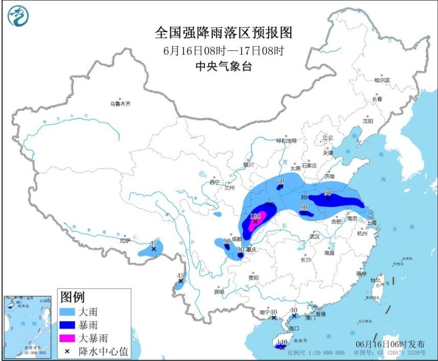 局地|暴雨黄色预警：陕西南部、四川东北部局地有大暴雨