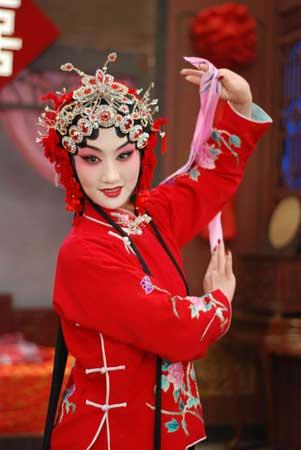 京剧演员赵玉华