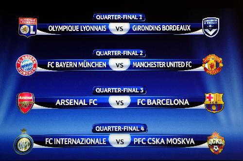 uefa champions league quarter final schedule