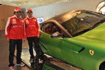 Ferrari 599 HY-KERS vettura laboratorio made its debut at Italy Pavilion