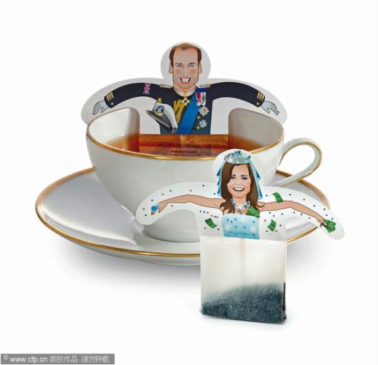 prince williams tea bags. Teabags are attached to