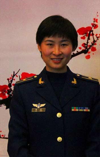 File Photo: Liu Yang. She will join Shenzhou-9 manned<br>spacecraft docking mission with Tiangong-1 spacecraft in<br>mid-June. She's selected as members of the first batch<br>of female astronauts in China because of their excellent<br>flight skills and psychological quality.