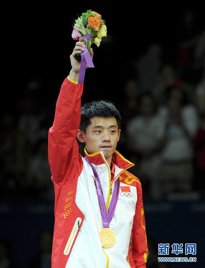 张继科4-1王皓获乒乓球男单冠军 实现大满贯(组