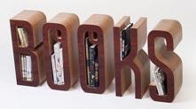 “BOOKS”字形书架