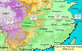 <b>China, mejor punto para observar eclipse más prolongado en dos milenios </b><br><br><br>