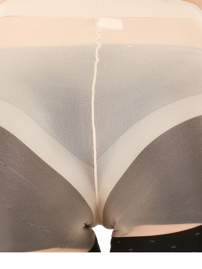 城 REGART黑色聚氨酯材质白点女士<em>连裤袜</em>,P