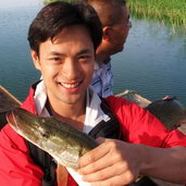 July 31st - Fierce dog fish almost bit my finger. 