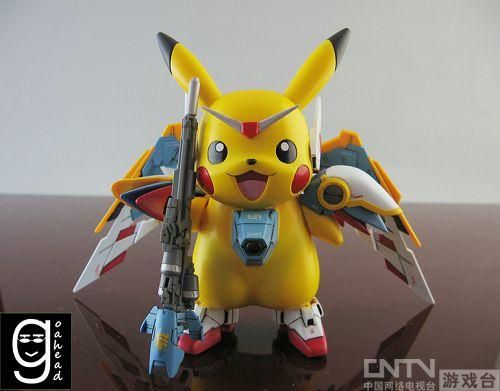 这个世界太疯狂!皮卡丘居然和高达在一起了_产