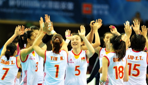 [高清组图]国际女排精英赛 中国队夺得冠军