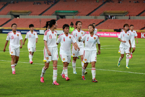 [高清组图]中国女足0-1负朝鲜 正式比赛7年不胜