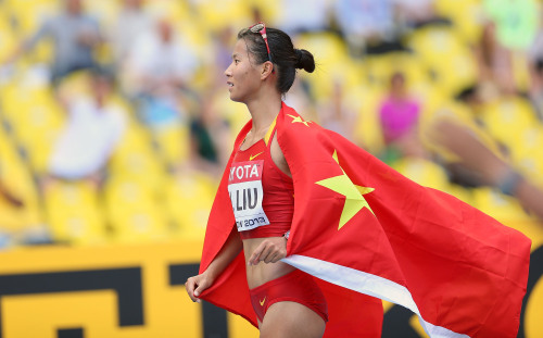 [高清组图]世锦赛-女子20公里竞走刘虹幸运摘铜