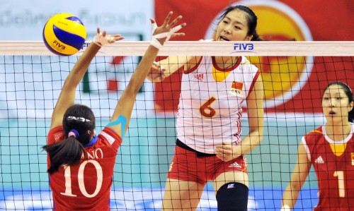 [高清组图]女排亚锦赛：中国队胜菲律宾队