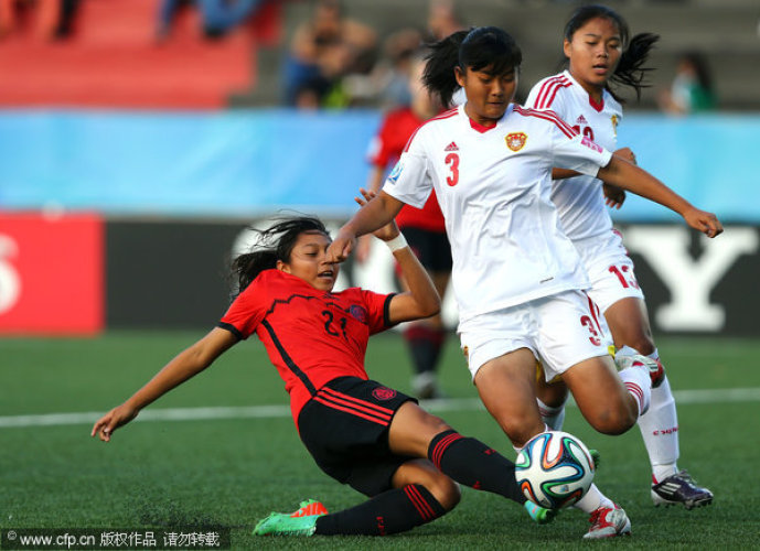 U17女足世界杯-防线崩盘 中国0-4墨西哥遭2连