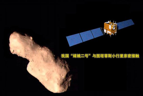嫦娥二号与图塔蒂斯小行星擦身而过