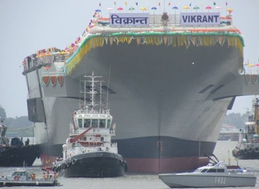 印度媒体称国产维克兰特号航母可秒杀中国辽宁