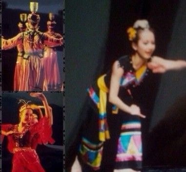 宋茜晒跳民族舞旧照顶碗扭脖功力不俗_综艺