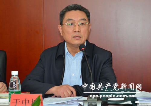 中央国家机关工委宣传部副部长于中城在会上发言。人民网记者高雷 摄