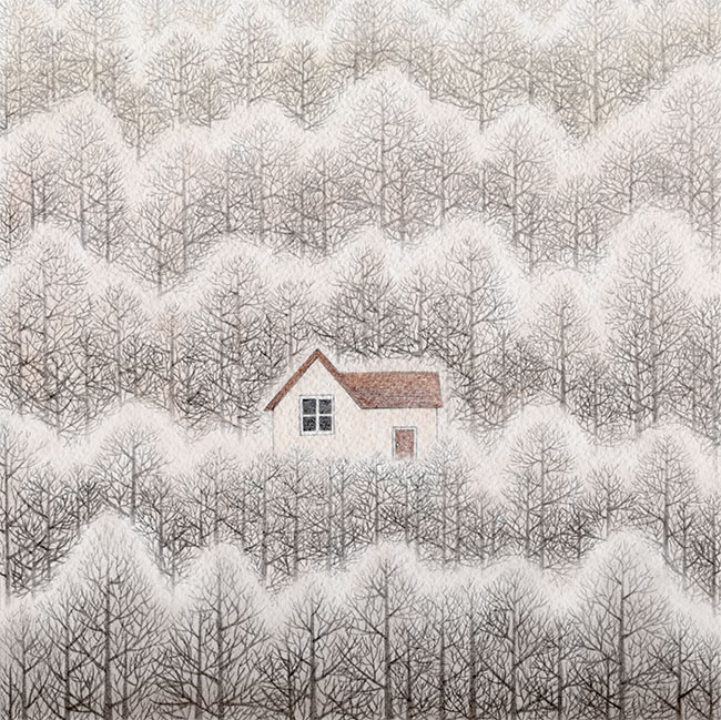 “红房子”主题创意绘画_书画_央视网(cctv.com)