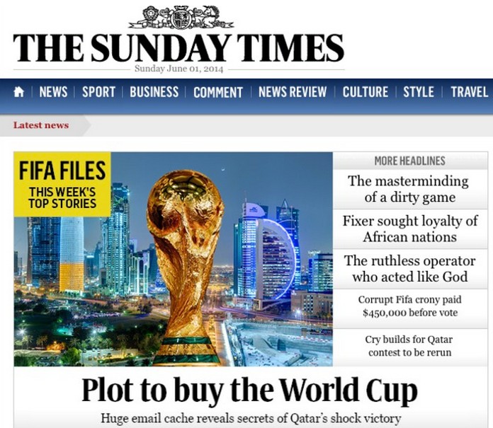 英国媒体紧追卡塔尔世界杯“贿选”