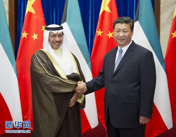 Presidente chino  se reúne con  primer ministro de Kuwait