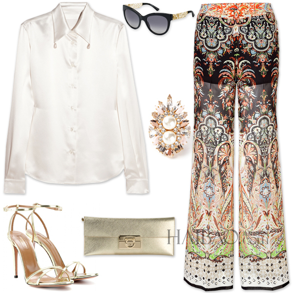 拒绝Copy:真丝印花长裤穿搭示范_时尚台_央视