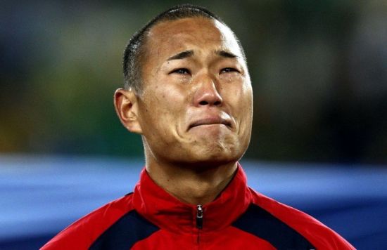 2010年南非世界杯郑大世眼含热泪
