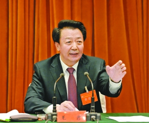 王君在内蒙古自治区党委九届十二次全委(扩大