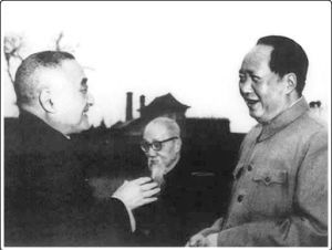 毛泽东与黄炎培（资料图）