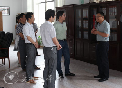 安徽省委组织部领导到青阳调研非公企业党建工