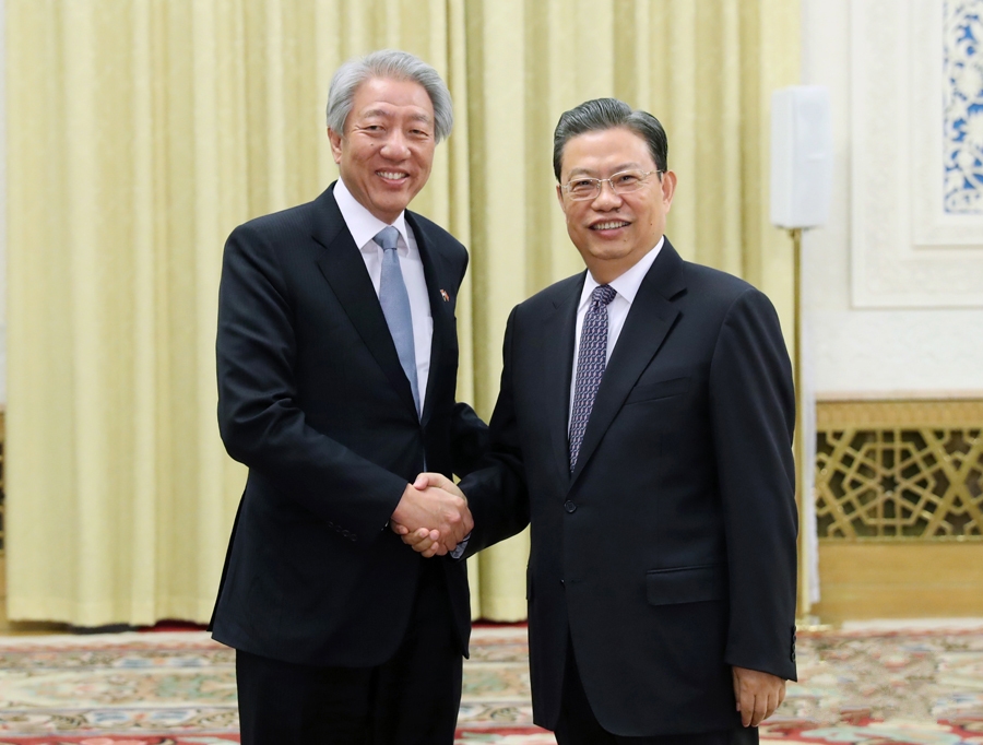 　　2月26日，中共中央政治局委员、中组部部长赵乐际在北京会见新加坡副总理张志贤。