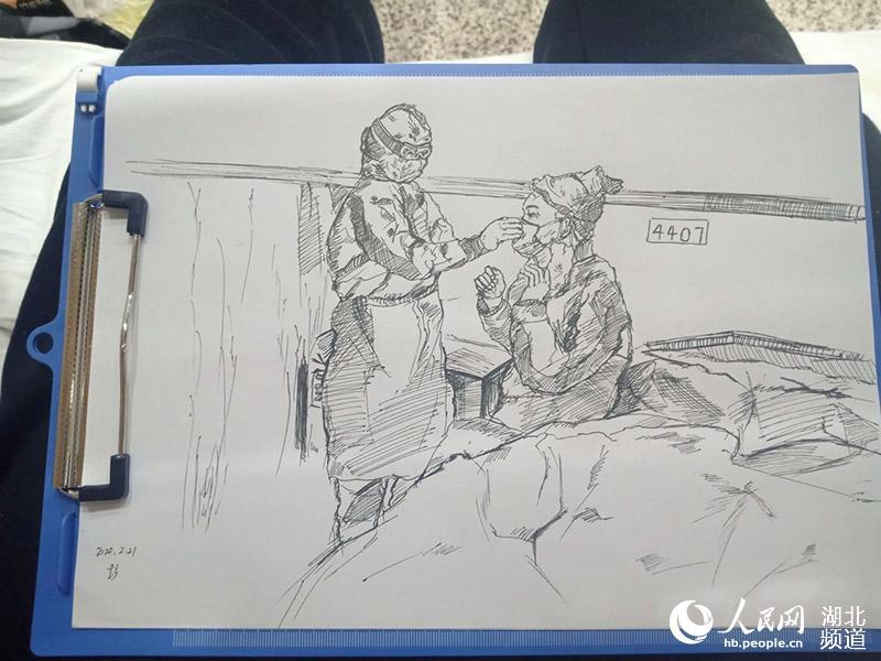 【高三学生】高三学生用素描记录方舱生活