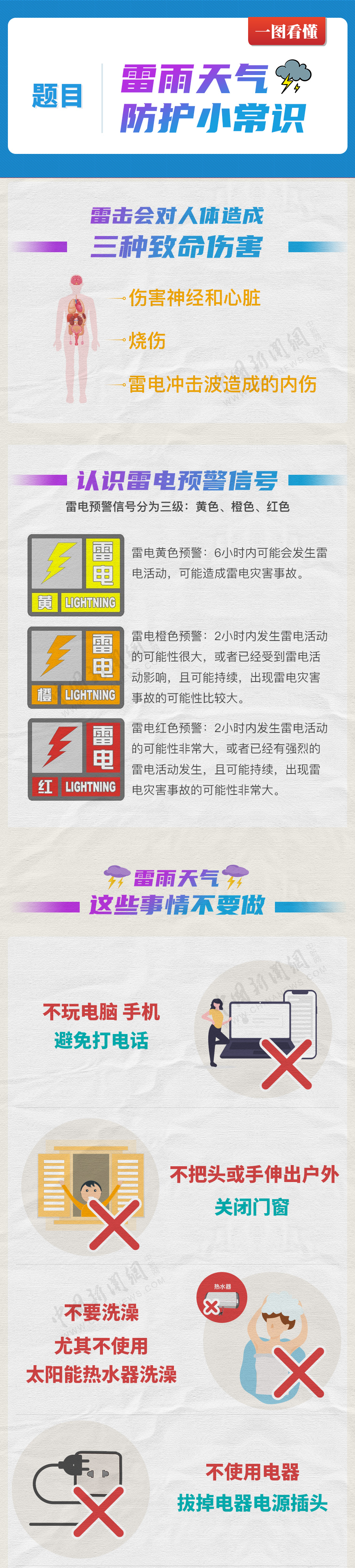 涨知识涨知识！雷雨天气如何避免遭雷击？