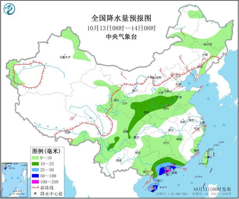 降水量|冷空气将影响北方地区 华北中南部有轻至中度霾