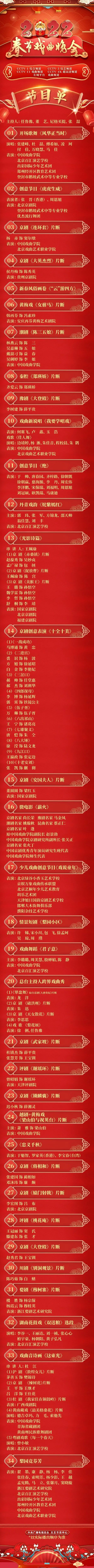 戏韵悠长!《2022年春节戏曲晚会》今晚亮相!