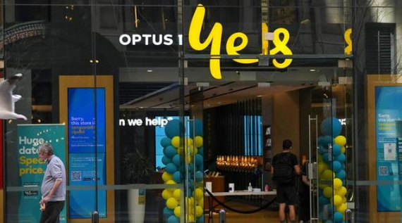 澳大利亚悉尼的一家Optus店铺,图源外媒