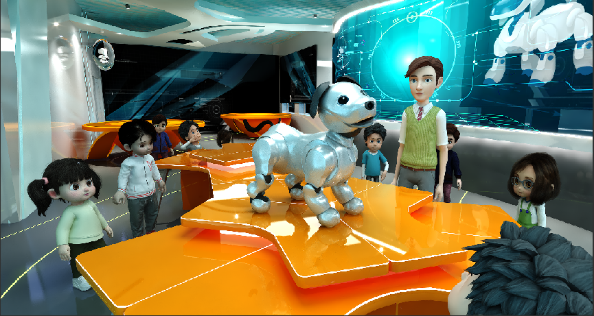 二层-虚拟赛艇-虚拟高尔夫-未来教室-示意图