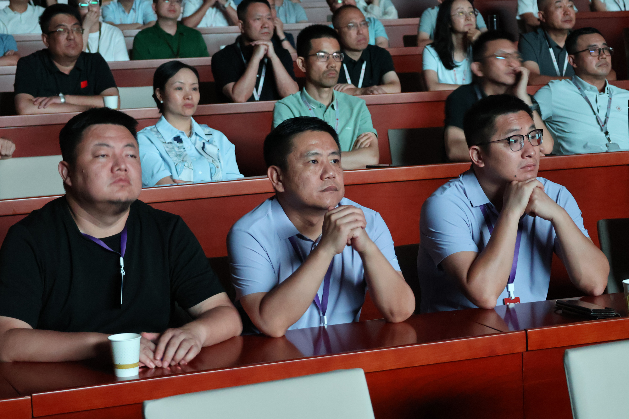 中央社院学员观影现场