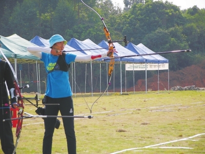 青少年部射箭比赛鸣金