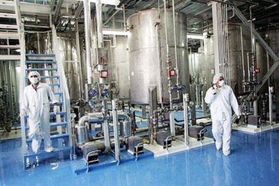 Iranian technicians are seen at the Isfahan Uranium Conversion Facilities (UCF), south of Tehran, in 2005. (AFP/File/Behrouz Mehri)
