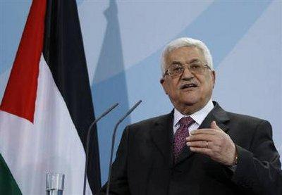 Palestinian President Mahmoud Abbas speaks during a news conference in Berlin February 1 , 2010. REUTERS/Thomas Peter 
