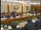 李长春与孟加拉国总理举行工作会谈