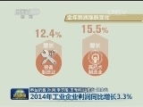 2014年工业企业利润同比增长3.3%