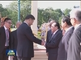 习近平出席柬埔寨国王举行的欢迎仪式