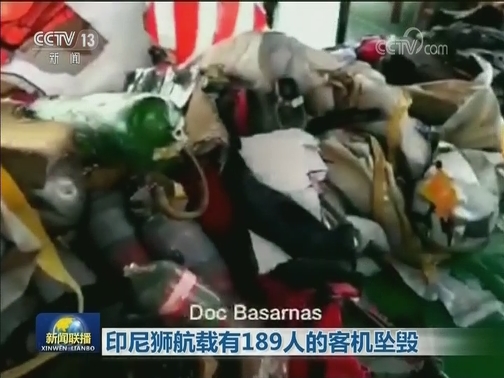 印尼狮航载有189人的客机坠毁