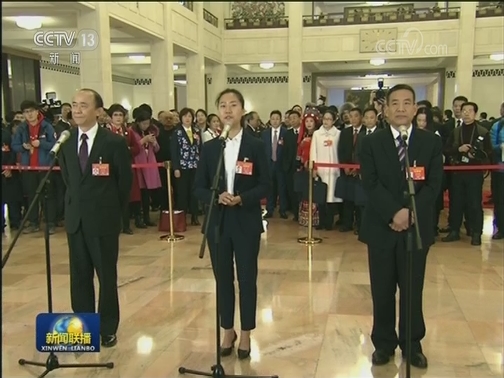 今年全国两会首场代表通道开启