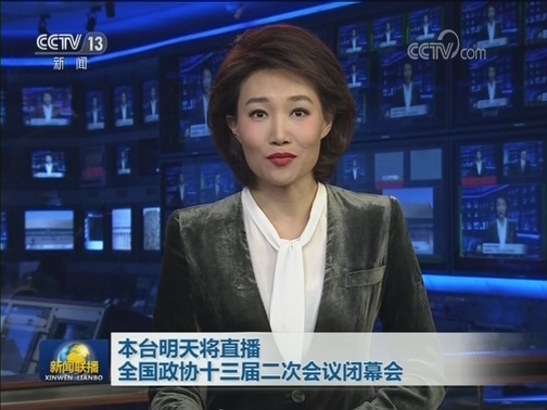 本台明天将直播全国政协十三届二次会议闭幕会