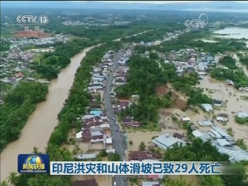 印尼洪灾和山体滑坡已致29人死亡