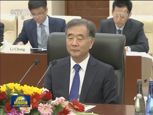 汪洋会见利比里亚临时参议长